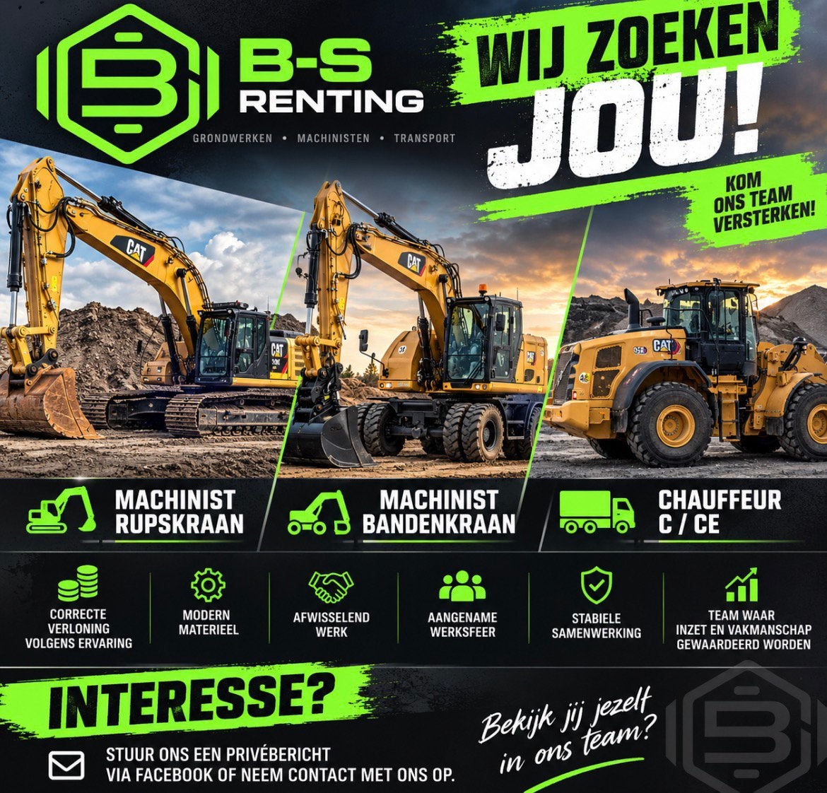 Gezocht Chauffeur C/Ce, Variabele uren, Freelance of Uitzendbasis