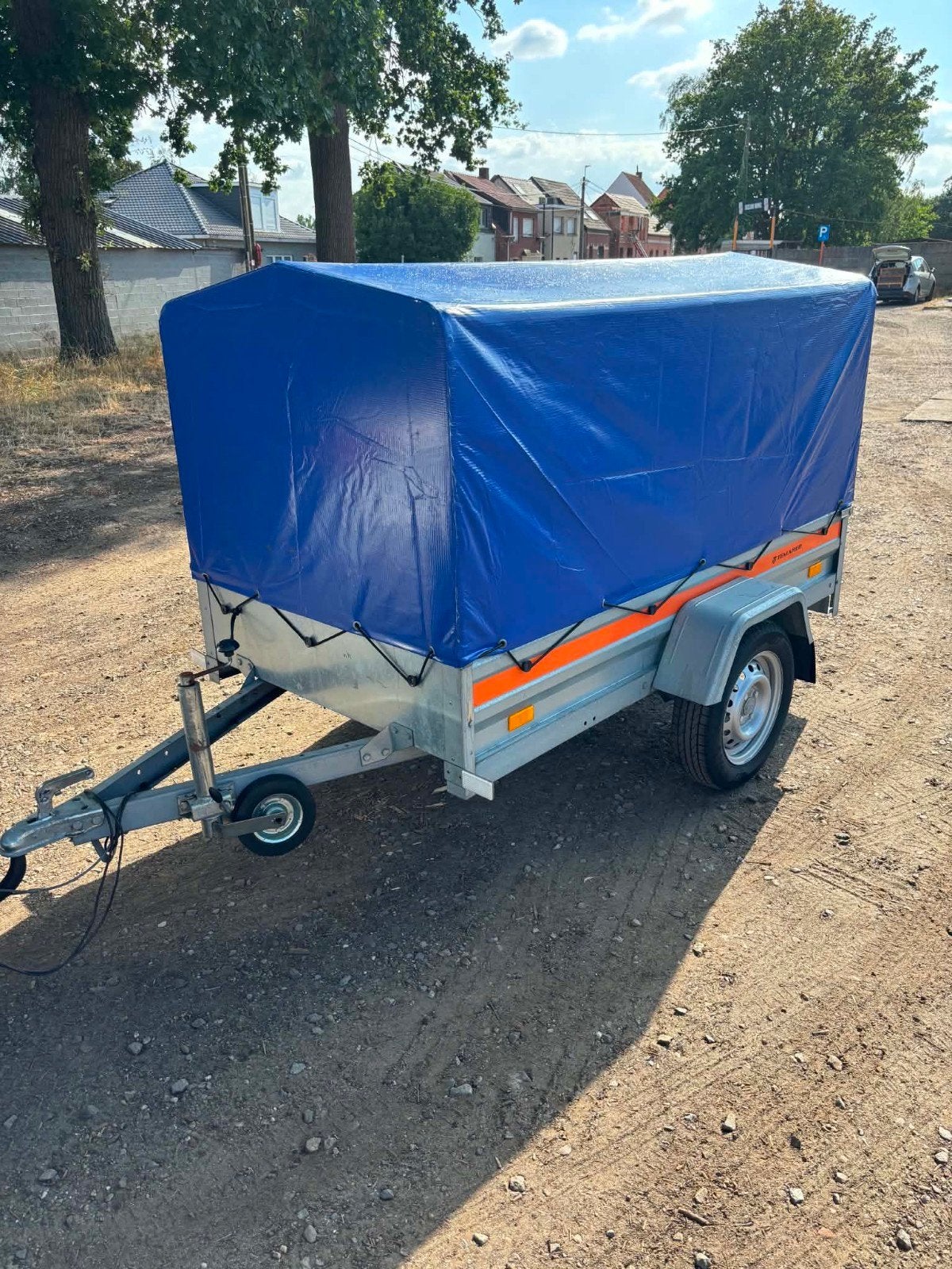 aanhangwagen met huif 750kg, Enlèvement