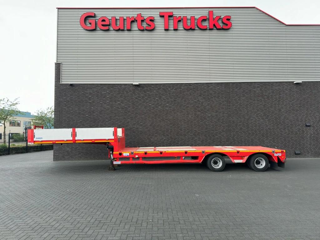 DANSON HLB45 2-AXEL EXTENDABLE SEMI DIEPLADER/TIEFLADER/LOWL, Auto's, Overige brandstoffen, Aanhangers en Opleggers, Te koop, ABS