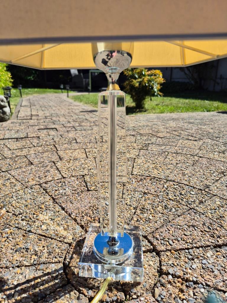 Kristallen tafellamp 48 cm hoog, Ophalen