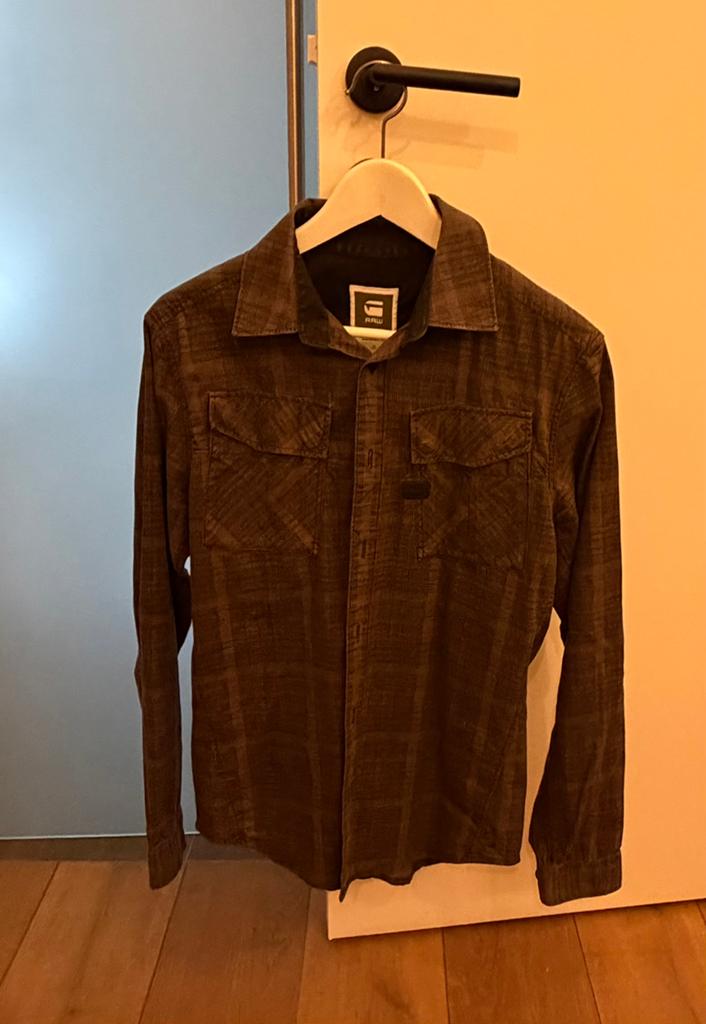 Hemd lange mouwen - G-star Raw - Maat M, Kleding | Heren, Overhemden, Ophalen of Verzenden, Gedragen, Groen