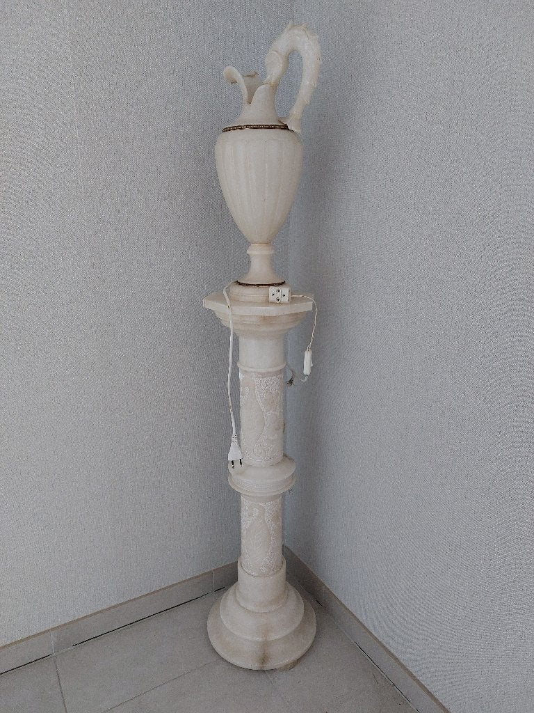 Staander + lamp, Maison & Meubles, Accessoires pour la Maison | Vases, 150 cm, Enlèvement, Utilisé, Autres matériaux