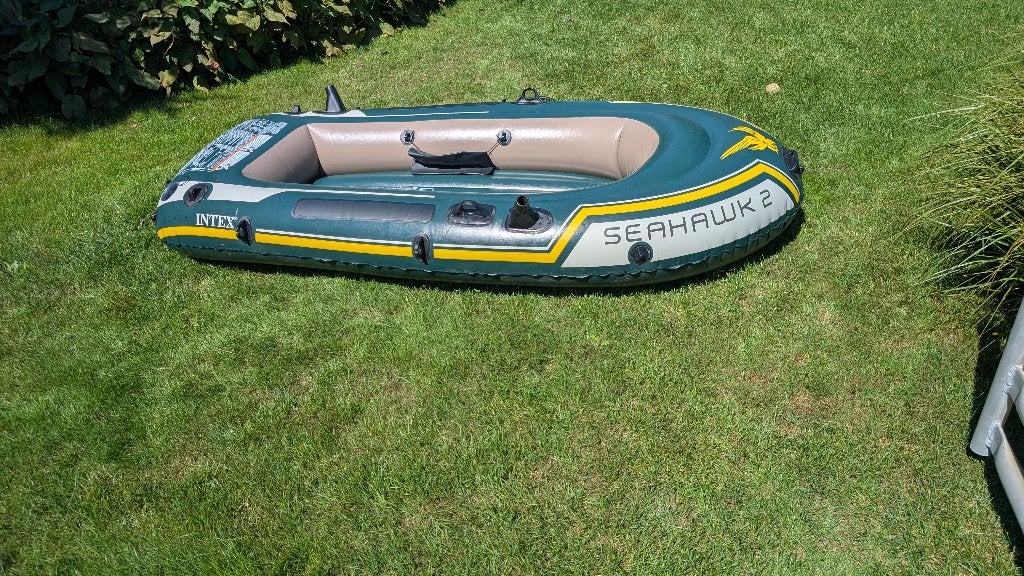 Opblaasboot seahawk 2, Watersport en Boten, Ophalen, Zo goed als nieuw, Opblaasboot, Met roeispanen of peddels