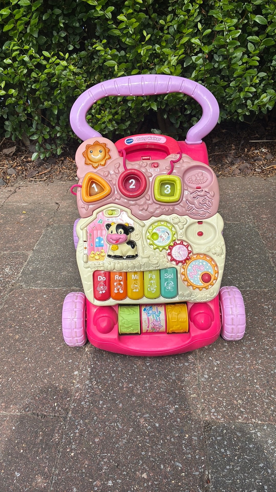 Baby walker vtech roos, Kinderen en Baby's, Ophalen, Gebruikt, 0 tot 6 maanden