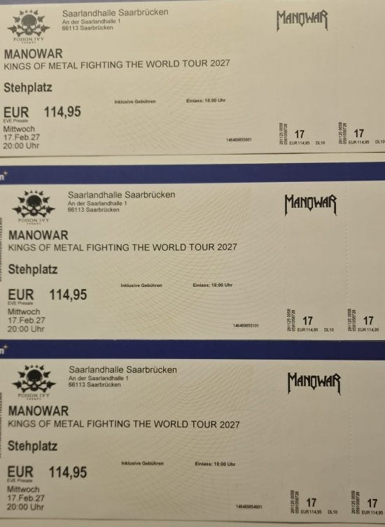 Tickets Manowar