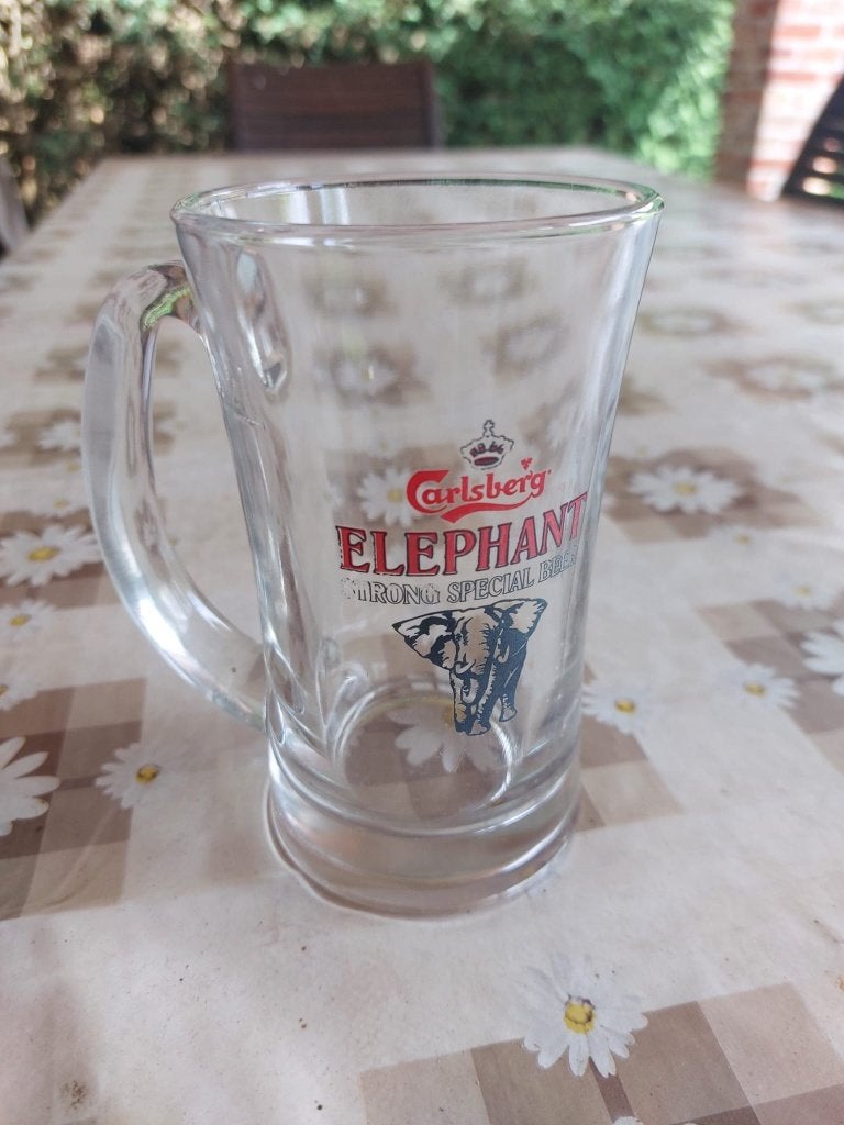 Bierglas Carlsberg 'Elephant' 0,2 liter, Collections, Enlèvement ou Envoi, Comme neuf, Verre ou Verres, Autres marques