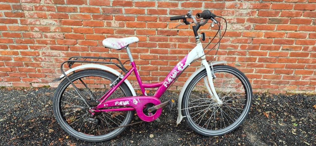Kinderfiets (Fleur), Fietsen en Brommers, Fietsen | Cruisers en Lowriders, Ophalen, Gebruikt, Velgrem, Fleur