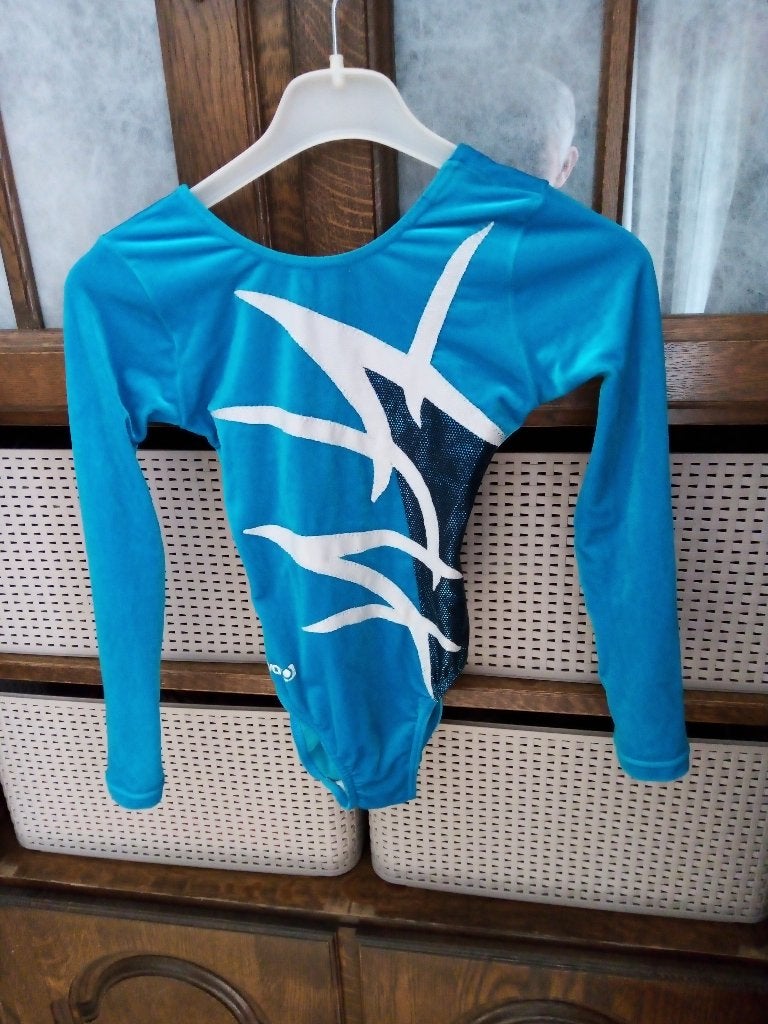 turnpakje agiva 10 jaar felblauw, Sport en Fitness, Gebruikt, Blauw, Turnpak(je), Kindermaat 122 t/m 140