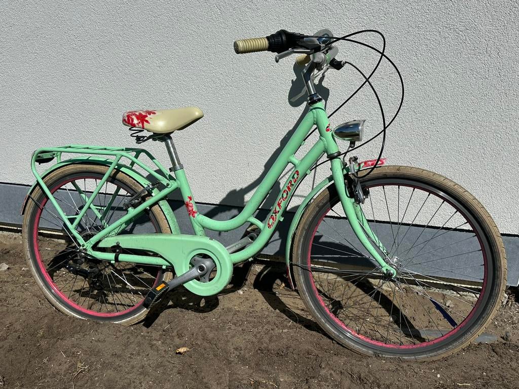 Meisjesfiets 7-8j, Ophalen, Gebruikt, Velgrem, Versnellingen