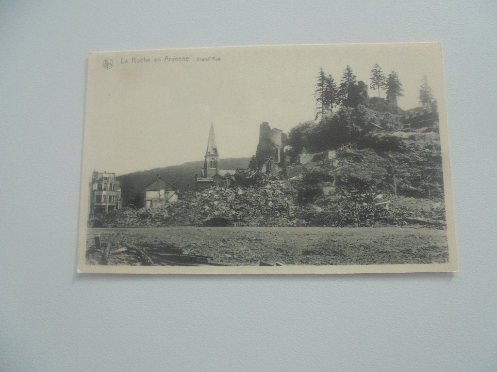 la roche en ardenne -ruines 1940-45 -grand'rue, Enlèvement ou Envoi, 1940 à 1960, Non affranchie, Luxembourg