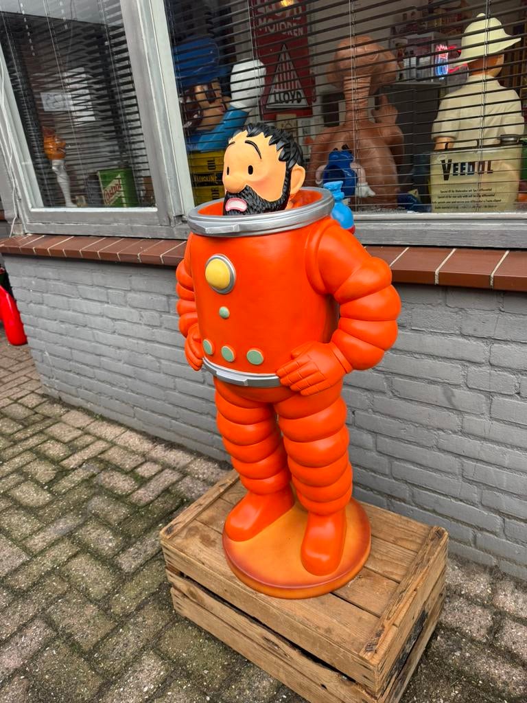 Groot beeld Kapitein Haddock van Kuifje, Verzamelen, Ophalen, Kuifje, Zo goed als nieuw, Beeldje of Figuurtje