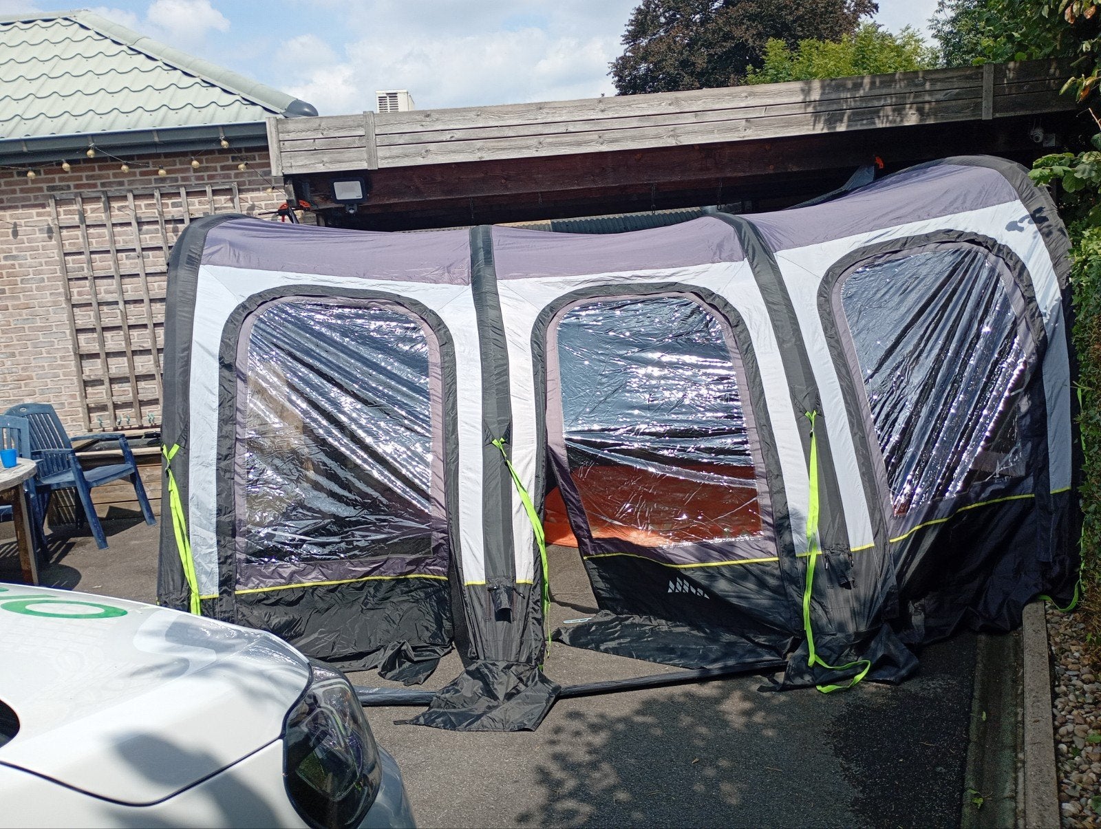 opblaasbare voortent, Caravans en Kamperen, Ophalen