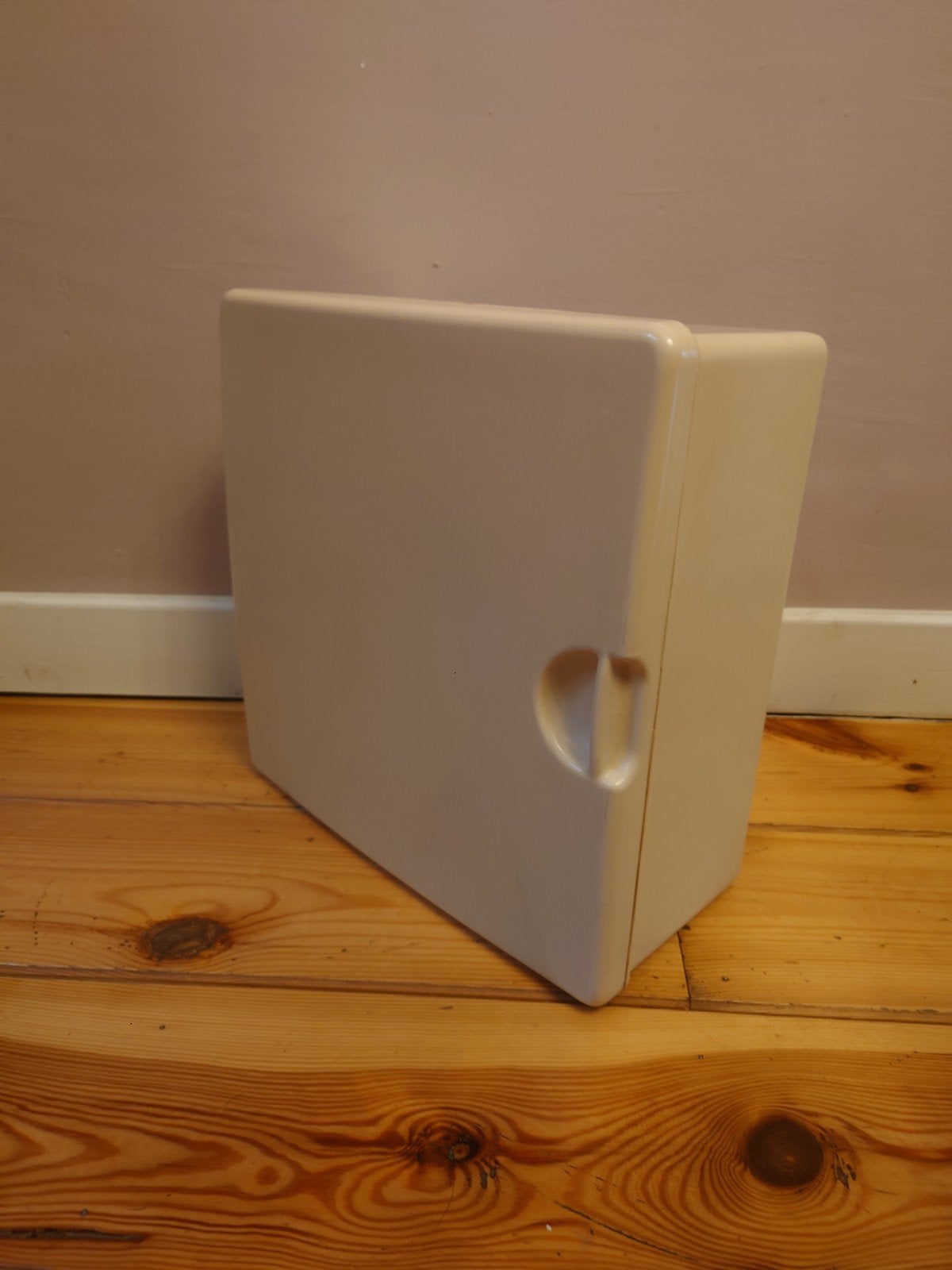 Retro medicijnenkastje in crème, Ophalen, Kunststof, Gebruikt, Minder dan 60 cm