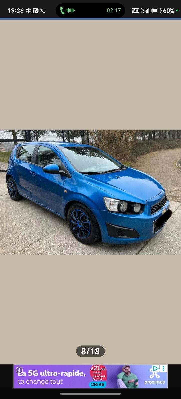 Chevrolet aveo hatchback t300, Autos, Euro 5, Achat, Aveo, Boîte manuelle
