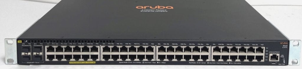 switch 48 ports POE+ Aruba 2540 10G SFP+, Enlèvement ou Envoi, Reconditionné