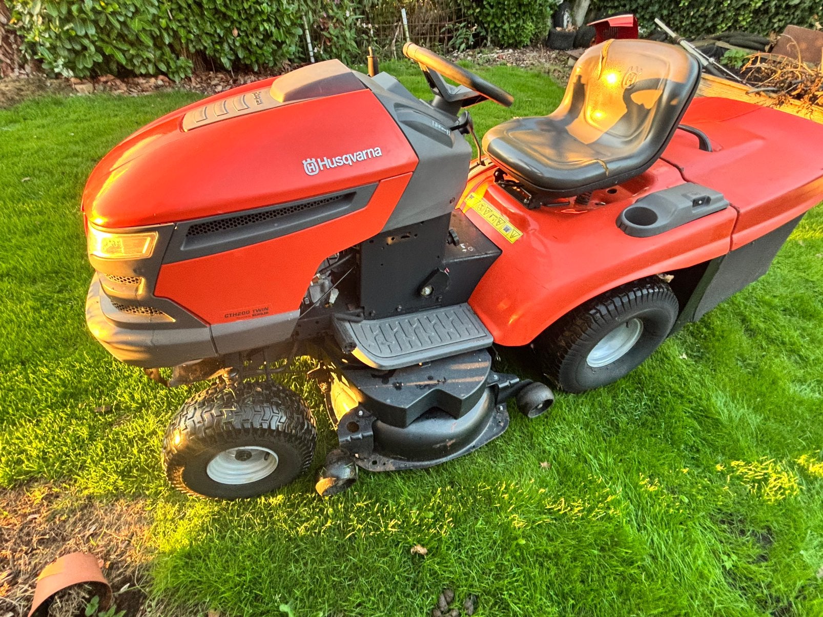Husqvarna 20 ch *deux cyl.* hydro *collecte et mulching *, Enlèvement ou Envoi, Comme neuf