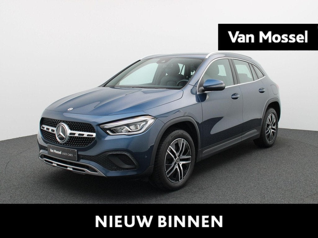 Mercedes-Benz GLA 250 e Business Line + LEDER + CAMERA + 1Y, Auto's, Gebruikt, 16 kWh, Blauw, Plug-in hybride