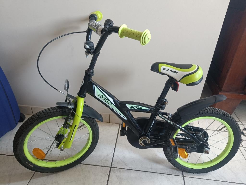 Jongensfiets Amigo bmx Turbo 16 inch, Ophalen, Terugtraprem, Gebruikt, Handrem
