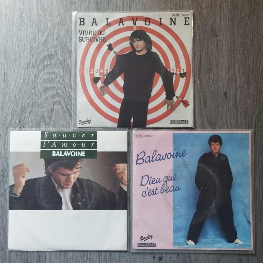Daniel Balavoine : Lot disques vinyles singles 45T occasion, CD & DVD, Utilisé, 7 pouces, Envoi, Single