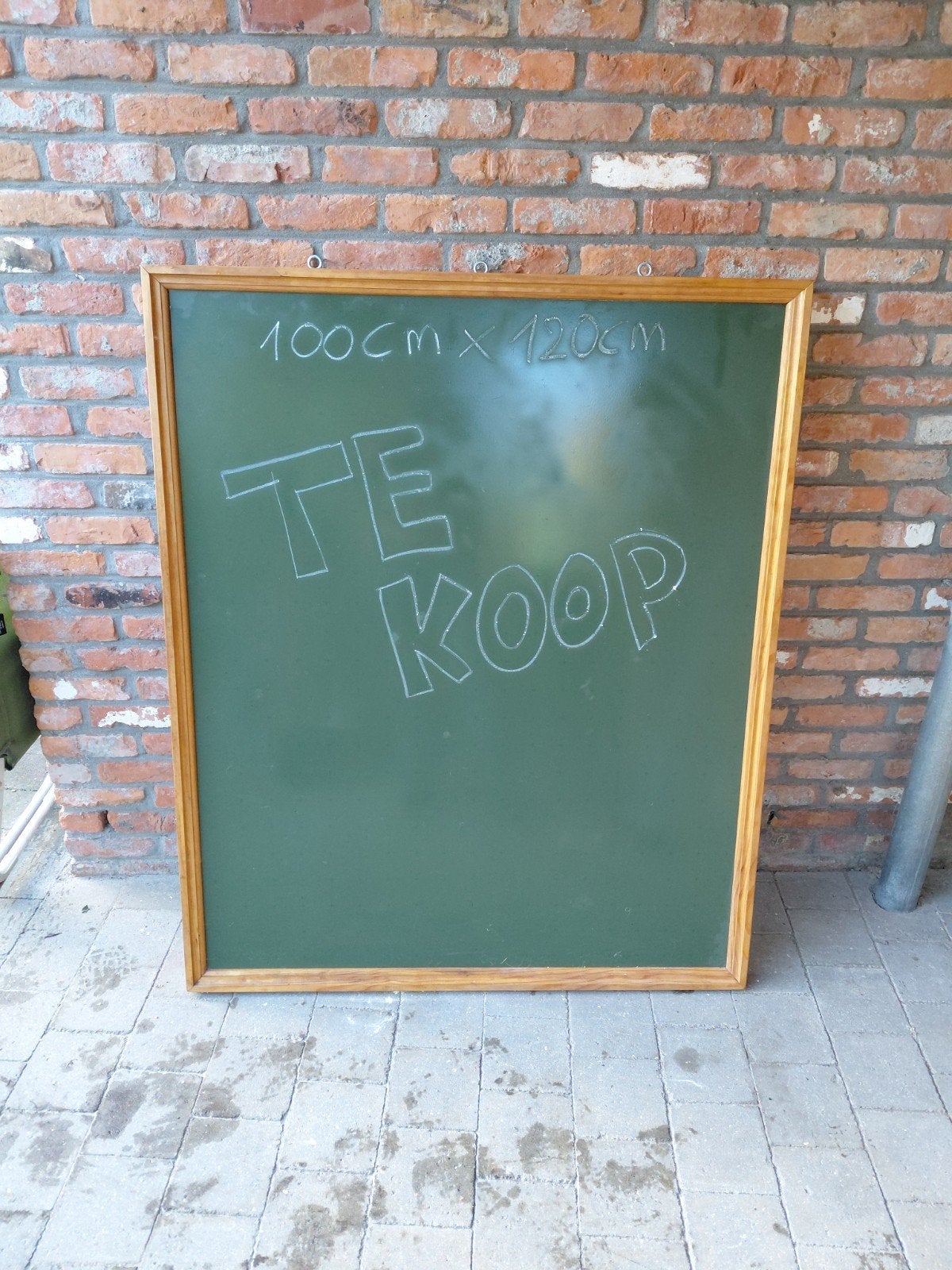 Schoolbord/krijtbord (magnetische) 100cm x 120cm, Diversen, Ophalen, Zo goed als nieuw, Krijtbord