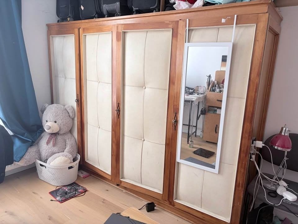 2,4 m * 0,6 m * 1,75 m Armoire en bois massif, Maison & Meubles, Enlèvement ou Envoi