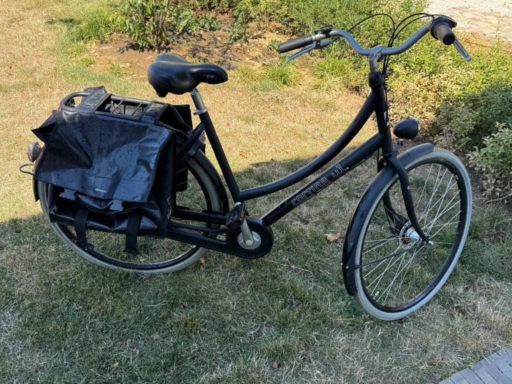 Damesfiets Cortina U1 met zadeltassen, Fietsen en Brommers, Gebruikt, 47 tot 50 cm, Versnellingen, Schijfrem