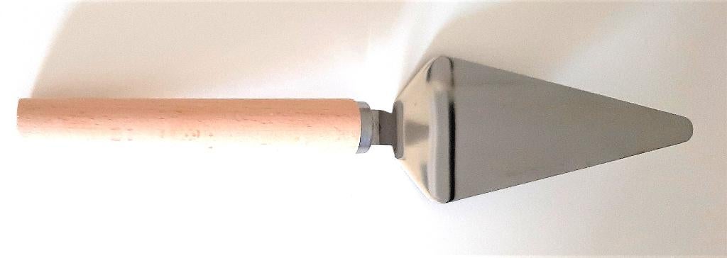 Te koop: Nieuw! Handige taartenschep met houten handvat., Enlèvement, Neuf, Inox ou Chrome, Couverts en vrac