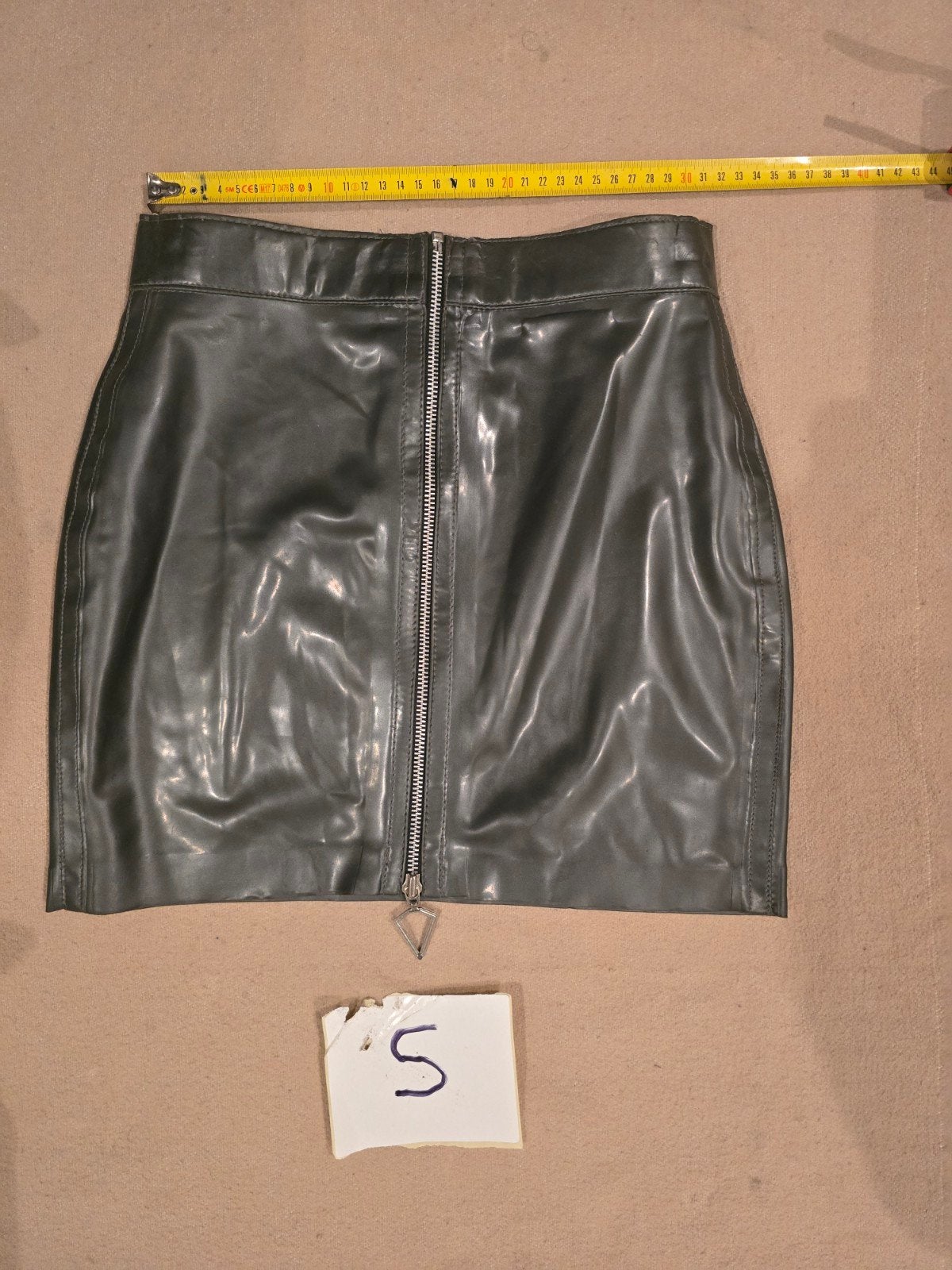 Latex mini rok, Verzenden, Maat 36 (S)