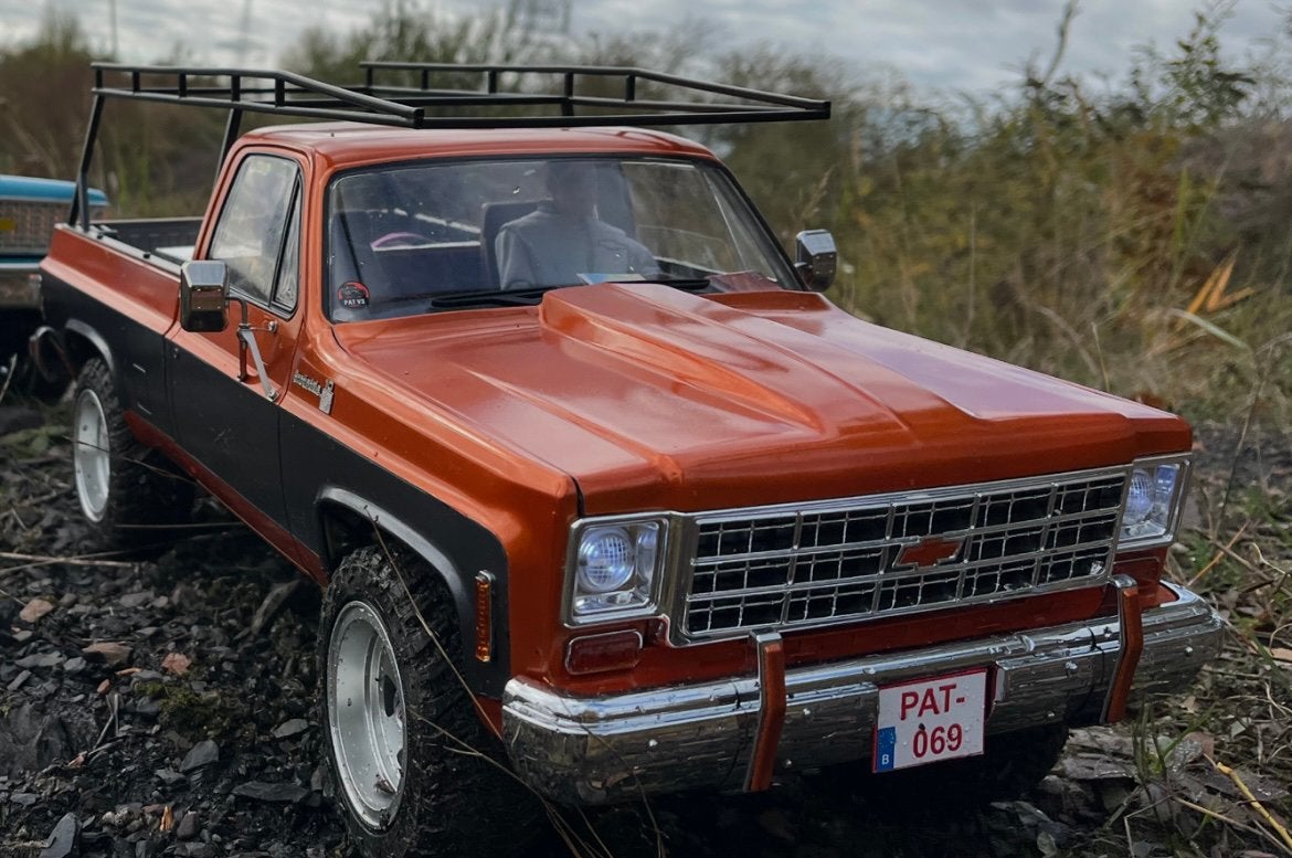 Crawler rc4wd chevy body scale 1/10, Ophalen of Verzenden, Zo goed als nieuw, Schaal 1:10, Auto offroad