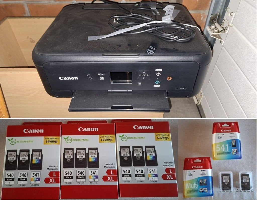 Canon Fotoprinter TS5150 met originele cartridges, Ophalen, Gebruikt, Fotoprinter, Canon