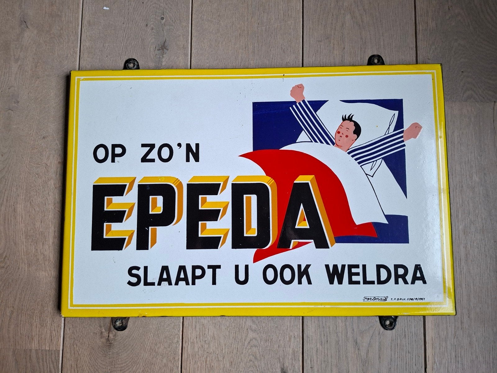 Emaille reclamebord, Verzamelen, Ophalen of Verzenden