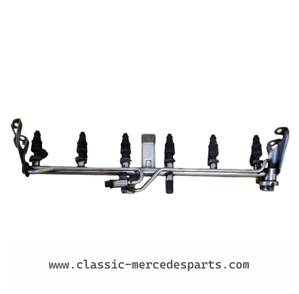 Injector rail met injectoren Mercedes m104, Gebruikt, -, -, Ophalen of Verzenden