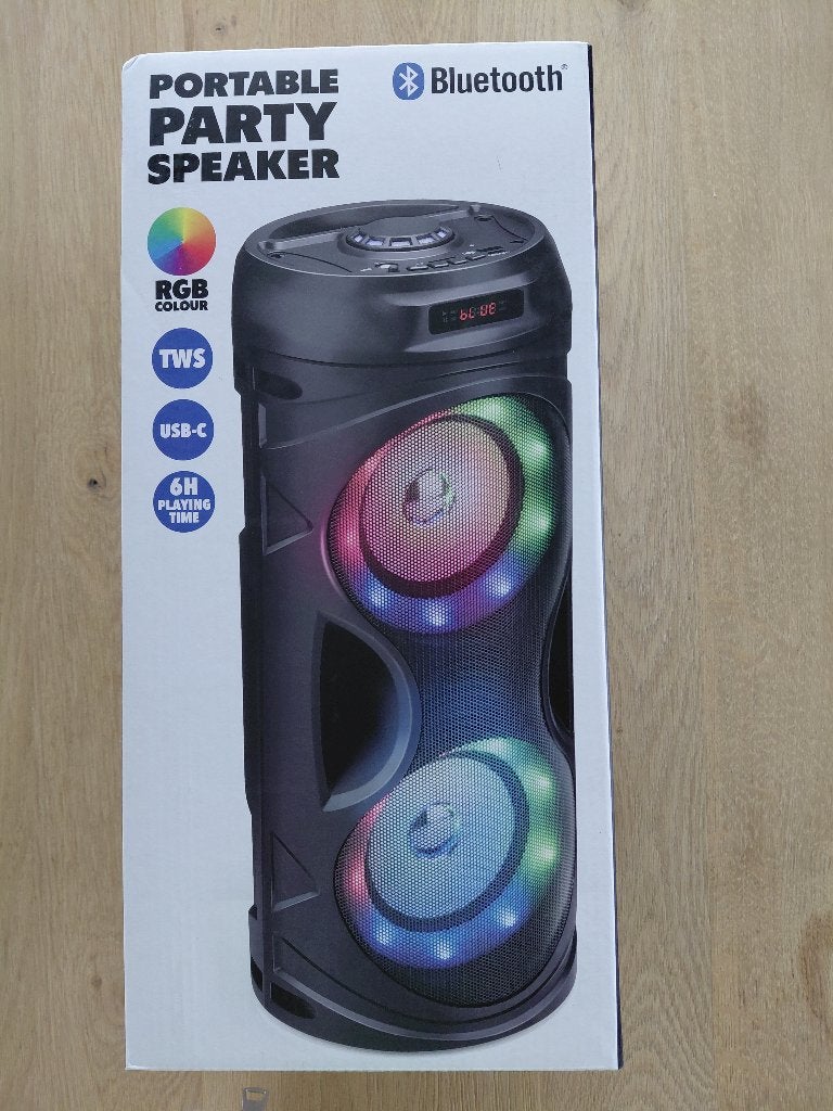 Portable party speaker NIEUW, Enlèvement, Neuf, Enceinte de fête
