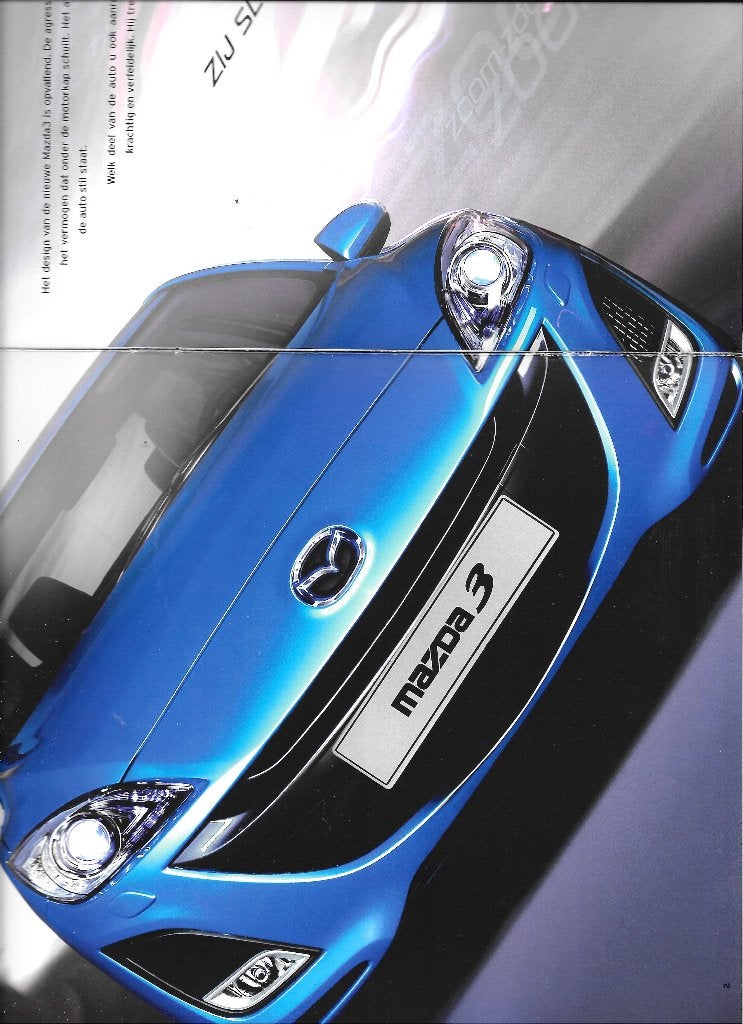 MAZDA 3,  2009, Boeken, Auto's | Folders en Tijdschriften, Ophalen of Verzenden, Zo goed als nieuw, Mazda