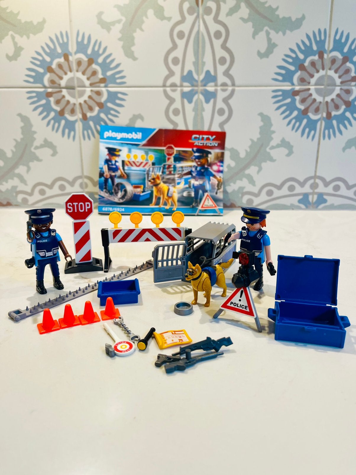Barrage de police playmobil, Enlèvement ou Envoi, Comme neuf