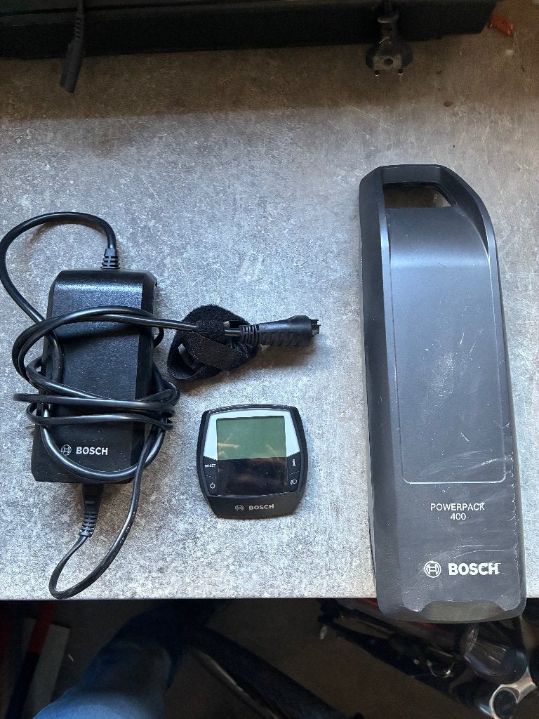 Bosch Powerpack 400Wh + Intuvia display + Lader 2A, Ophalen, Gebruikt, Overige merken