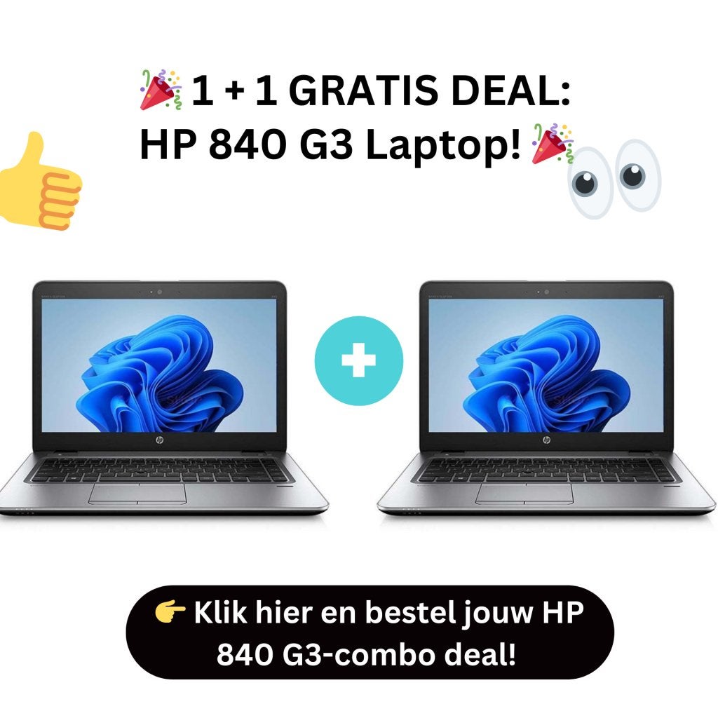HP EliteBook 840 G3 i5 8GB 256GB SSD 14" Windows 11, Niet ingevuld, Niet ingevuld, Refurbished, SSD