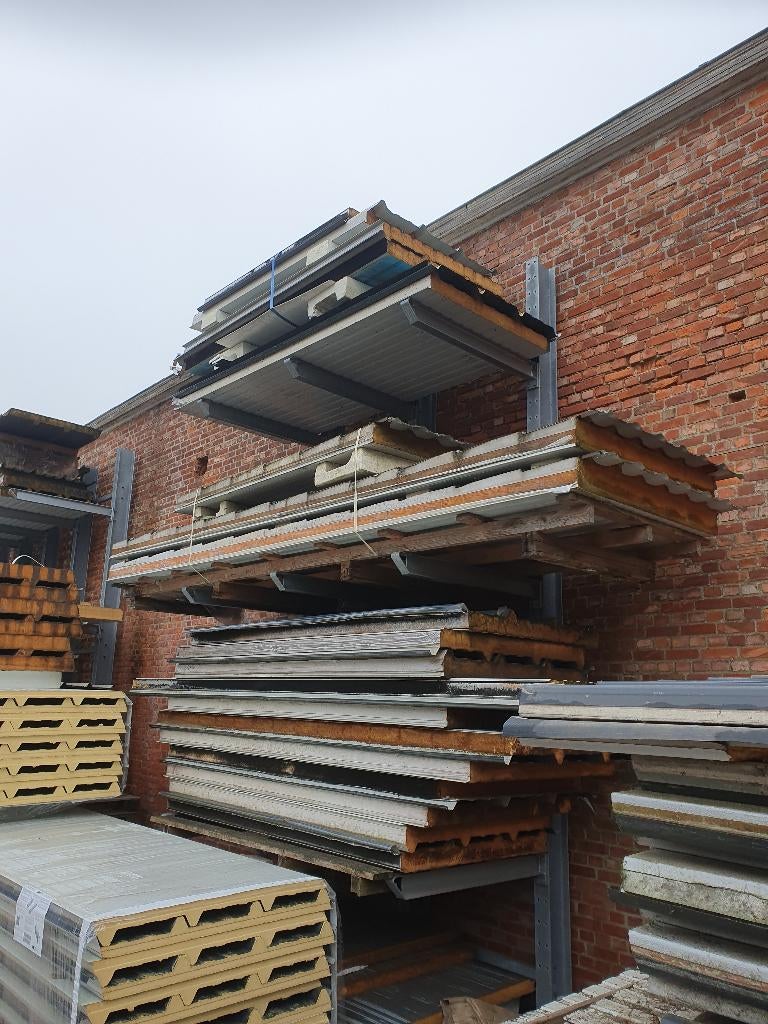 Geisoleerde dak en wandplaten (B-keus) loten, Bricolage & Construction, Tuiles & Revêtements de toit, 15 m² ou plus, Enlèvement ou Envoi