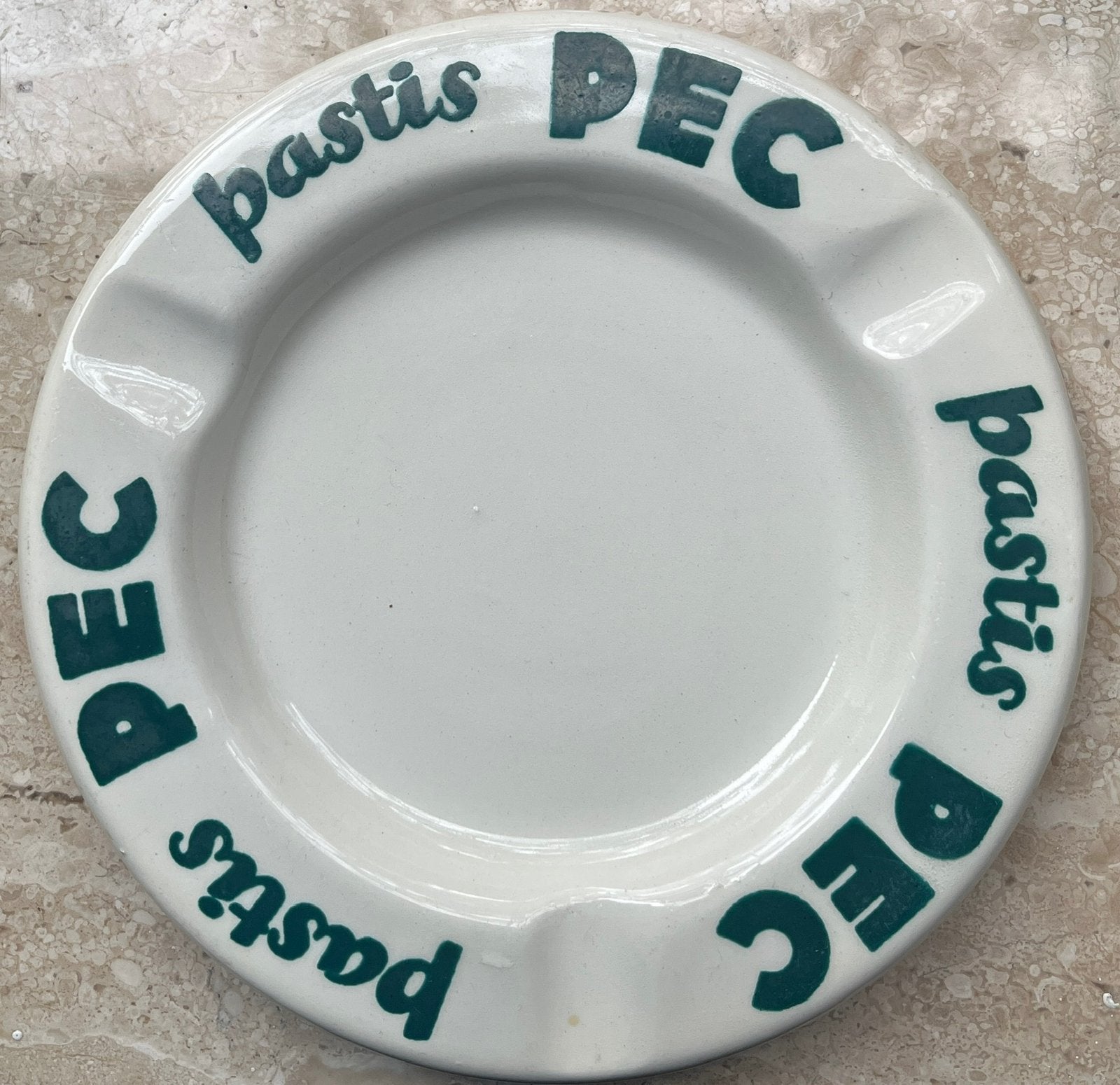 Cendrier en porcelaine Pec Anis Pastis, Collections, Enlèvement ou Envoi, Comme neuf, Ustensile