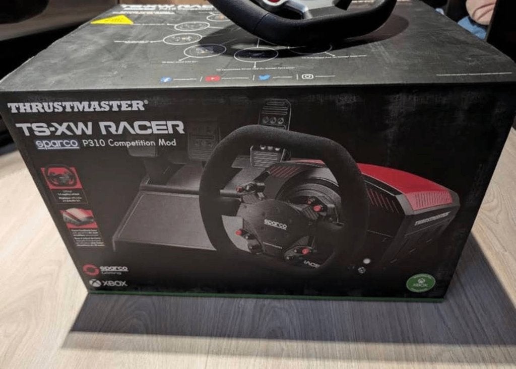 Thrustmaster TS-XW base + T3PM + Sparco P310 + Ferrari stuur, Ophalen, Racestuur, Gebruikt, Xbox