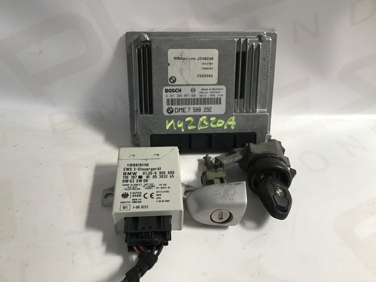 Computer motormanagement set N42B20A BMW E46 7508292, Gebruikt, -, -, Ophalen of Verzenden