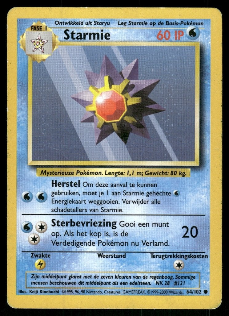 Starmie 64/102 - Base (NL) (EX), Verzenden, Gebruikt
