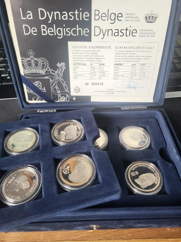 KMR zilveren herdenkingsmunten van La Dynastie Belge, Argent, Enlèvement, Série, Argent