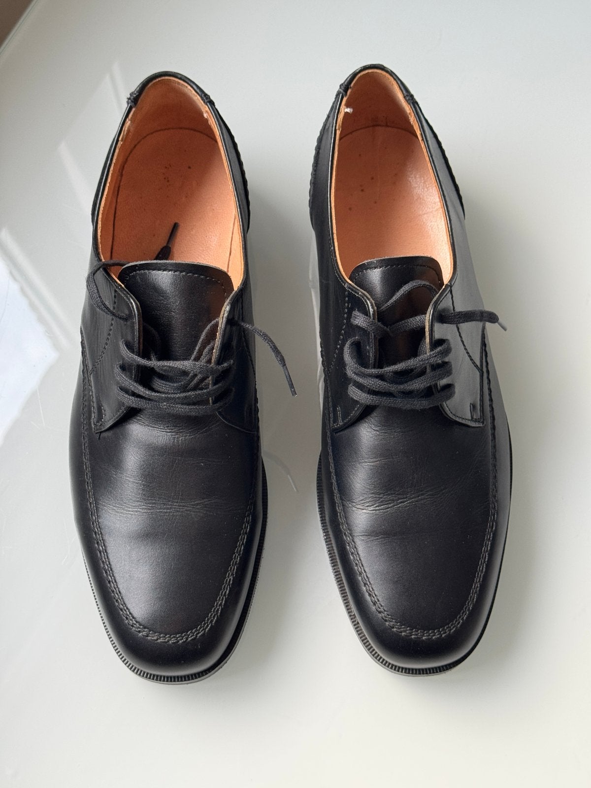 Zwarte leren herenschoen | Maat 44, Kleding | Heren, Schoenen, Ophalen, Zo goed als nieuw
