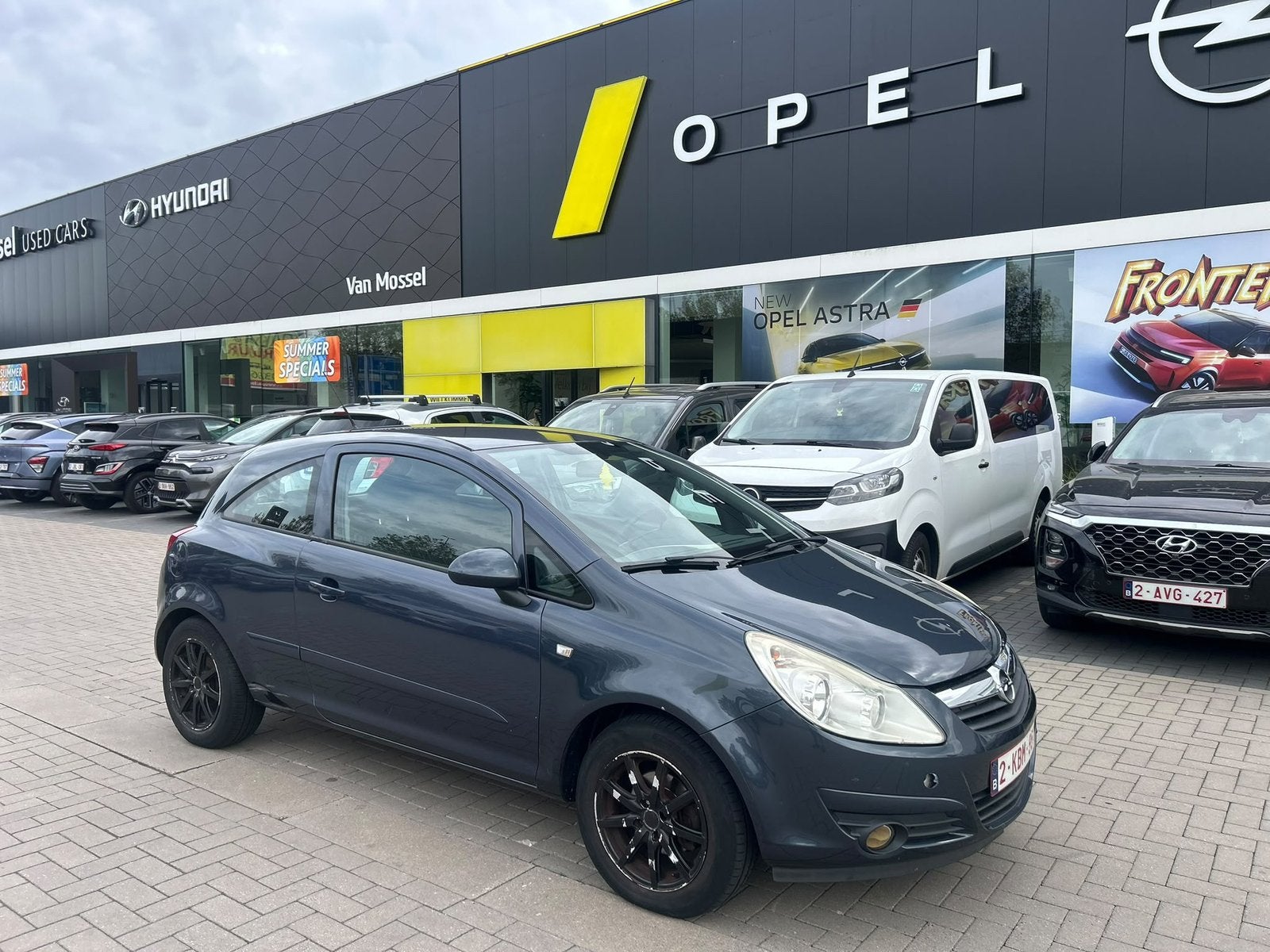 OPEL CORSA 1.2 BENZINE – 2007 – 155.000 KM – TREKHAAK –AIRCO, Auto's, Bedrijf, Trekhaak, Corsa, https://public.car-pass.be/url
