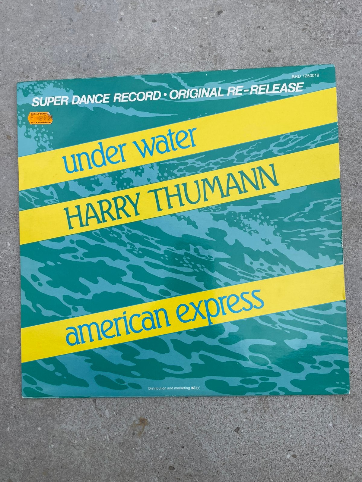 Harry Thumann – Underwater / American Express – Maxi 45T 12”, Enlèvement ou Envoi, Utilisé, Autres genres