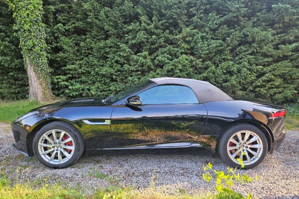 Jaguar F Type Cabriolet 3.0V 6, Auto's, Jaguar, F-type, Zwart, Zwart, Leder