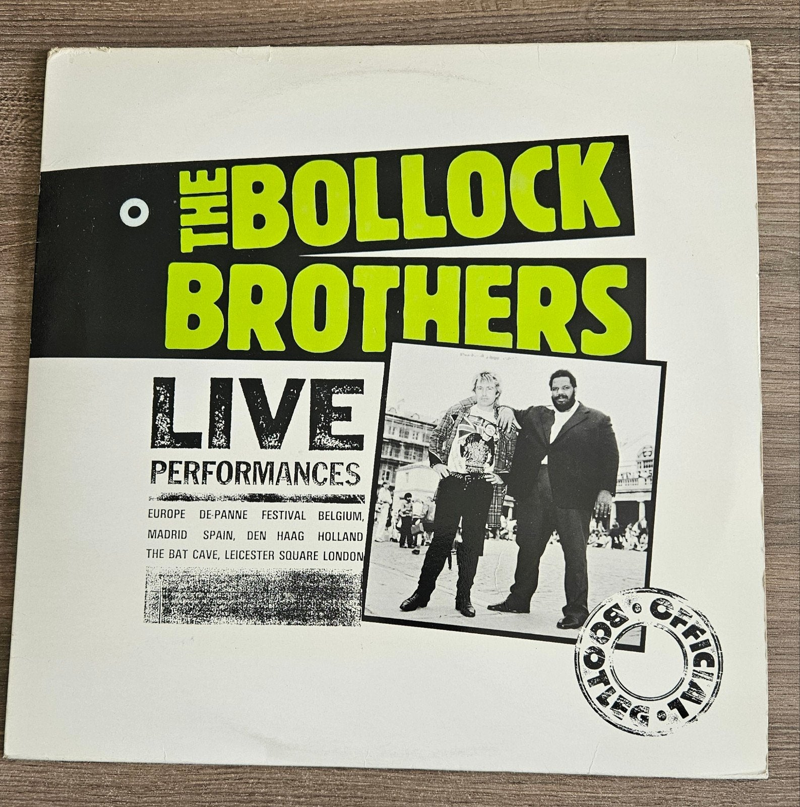 The Bollock Brothers Live, Ophalen