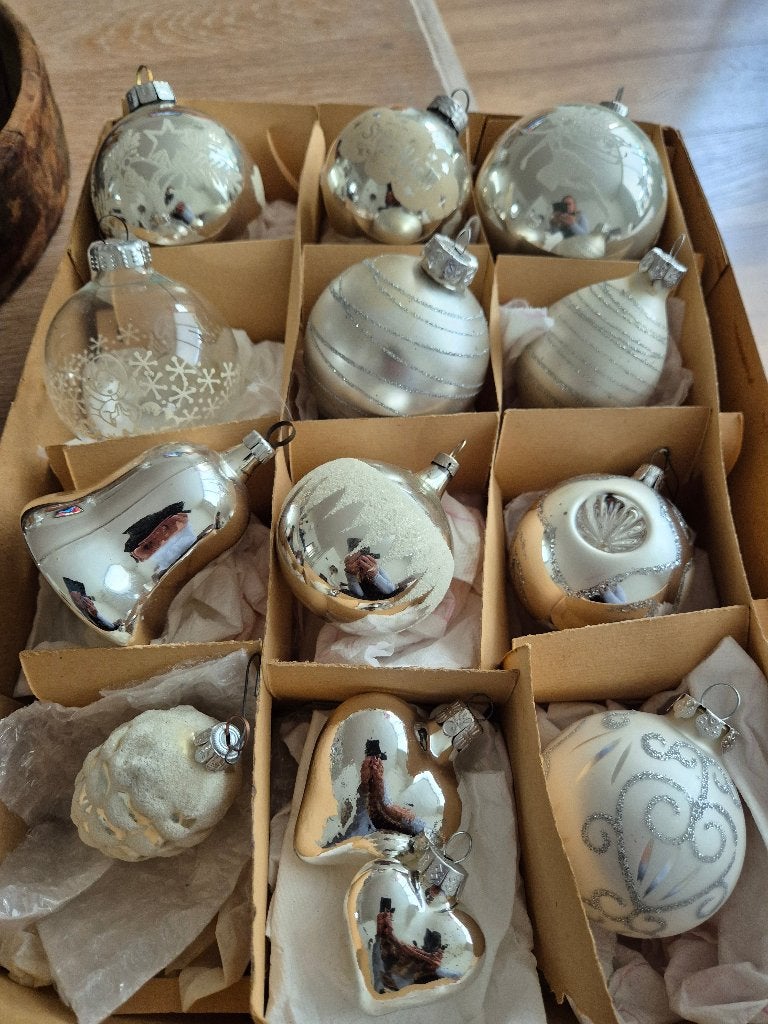 Vintage kerstballen, Verzenden, Gebruikt