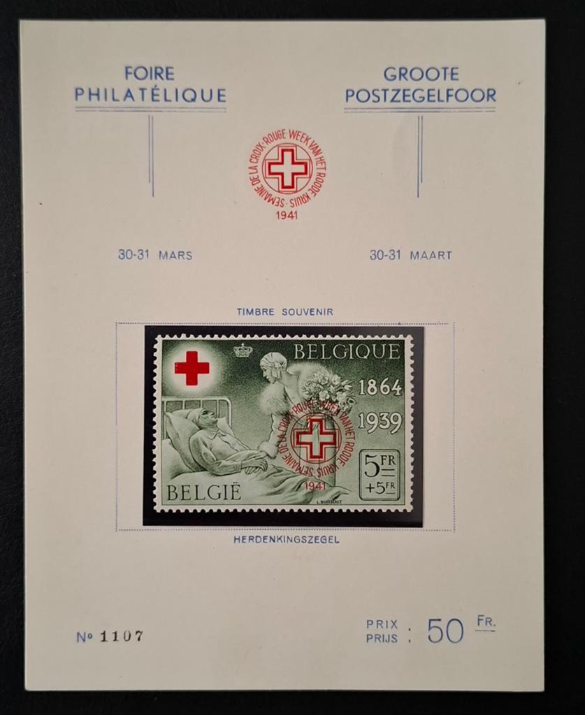 België: OBP 592B ** Grote postzegelfoor 1941., Postzegels en Munten, Postzegels | Europa | België, Orginele gom, Ophalen of Verzenden